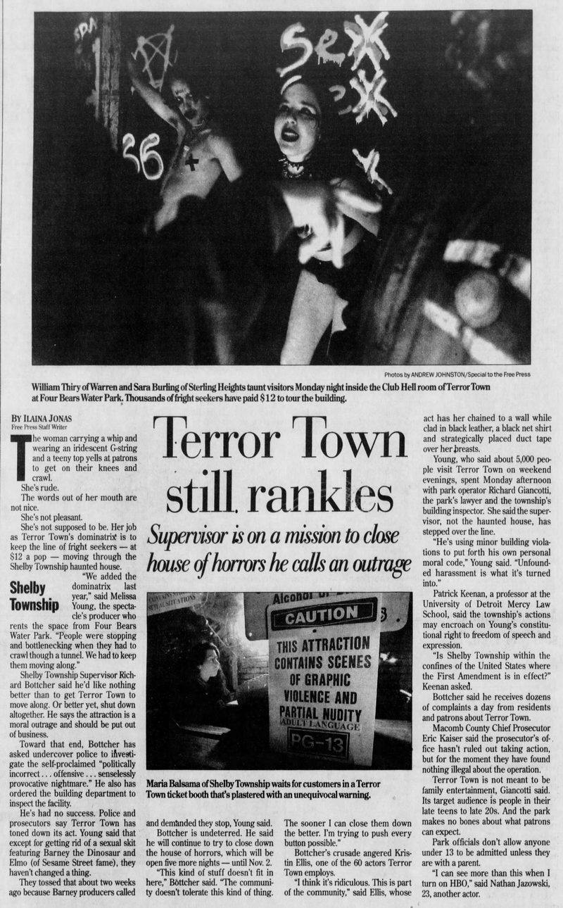 Four Bears Water Park - County Supervisor Is Not Amused 1997 (newer photo)